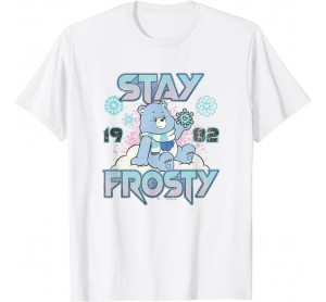 Care Bears Christmas Stay Frosty Feeling The Snow Retro Logo T-Shirt